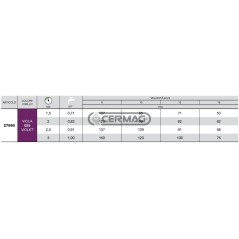 Boquilla de inducción de aire ISO Serie CVI 110° - 025 27950 Albuz