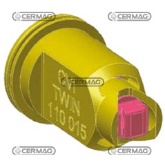 Boquilla de inducción de aire ISO Serie CVI TWIN 110° - 02 27961 Albuz | NewgardenAgri.com
