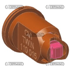Boquilla de inducción de aire ISO Serie CVI TWIN 110° - 05 27965 Albuz | NewgardenAgri.com