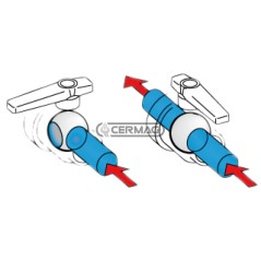2-way ball valve 1" Gas internal thread connection 25520 ARAG