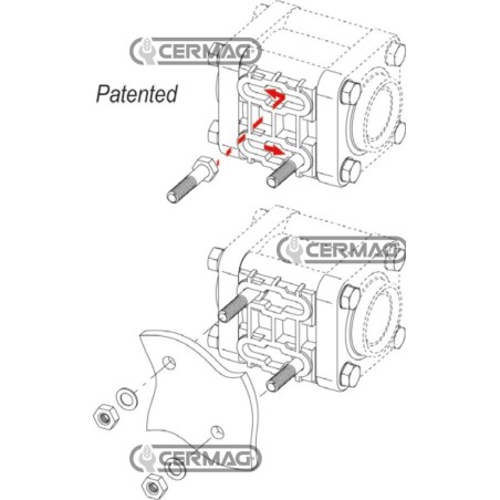 2-way ball valve with tie rods. 2" Gas internal thread connection. 28470 ARAG