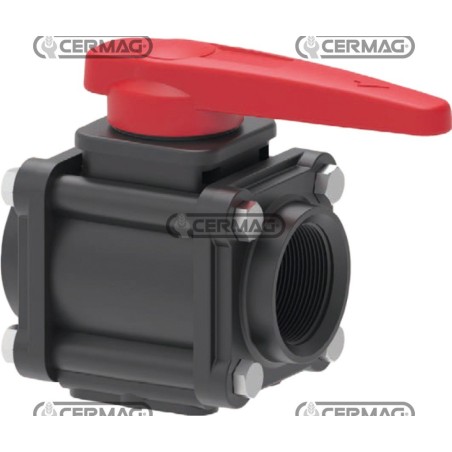 2-way ball valve with tie rods Connection Internal thread 1" Gas 929080 ARAG | NewgardenAgri.com