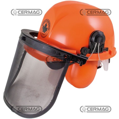 Elmetto forestale di cuffie e visiera in rete 26838 | NewgardenAgri.com