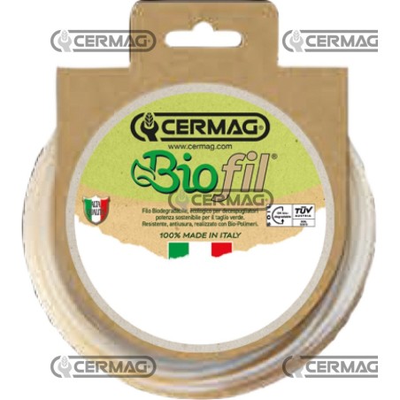 BIOFIL ovaler Nylonfaden, Durchmesser 3,3 mm, Länge 6 m, 28607 CERMAG | NewgardenAgri.com