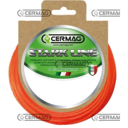 Cable de nailon redondo STARK LINE - alta calidad. Diámetro: 3,3 mm. Longitud: 9 m. 26452 CERMAG | NewgardenAgri.com