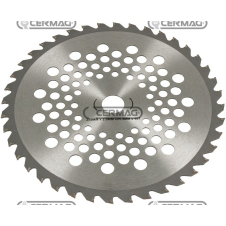 Wolfram-Trennscheibe mit 40 Zähnen, Durchmesser 255 mm, Dicke 2 mm, 27618 | NewgardenAgri.com