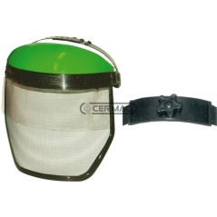 Visière en polycarbonate anti-éblouissement et maille métallique avec réglage par molette 26837 Fabriqué en Italie | Newgarde...