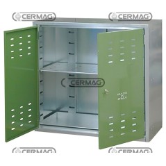 Armario de almacenamiento de pesticidas de 2 estantes. Dimensiones: 1000 x 480 x 1065 mm. 21074 | NewgardenAgri.com