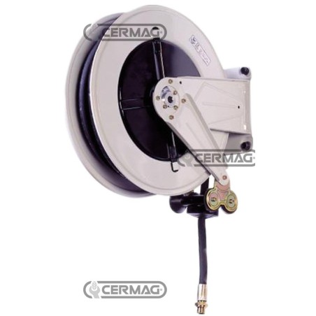CARRETE DE MANGUERA DE ACERO PINTADO CON TAMBOR DE ABS PARA GRASA 20743 Raasm | NewgardenAgri.com