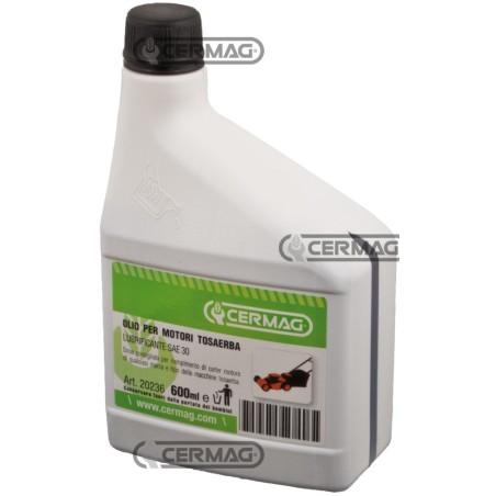 Olio SAE 30 per motori da tosaerba Confezione Flacone da 600 ml 20236 CERMAG | NewgardenAgri.com