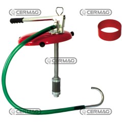 BOMBA DE ACEITE MANUAL ADAPTABLE A TAMBORES DE 18 - 20 - 25 - 30 kg con espaciador para bidones de 18-20 kg 20258 | Newgarden...