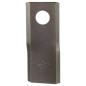 Lama elicoidale destro per falciatrice rotativa Kuhn John Deere New Holland Pottinger Someca 93x40 foro 16 mm