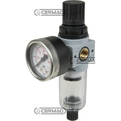 Regolatore di pressione con attacchi in-out FEMMINA Filetto 1/4" Gas 20253 Raasm