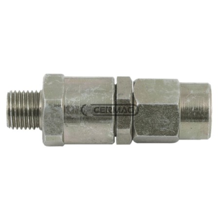 Swivel joint with MALE - FEMALE connections 1/4" Gas thread 20232 | NewgardenAgri.com