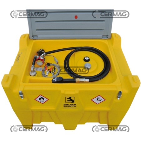 Bomba eléctrica con depósito para transporte de diésel. Voltaje: 24 V. Capacidad: 430 l. 20827