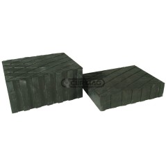 Tampon en caoutchouc pour ponts élévateurs et crics. Dimensions : 160 x 120 x 35 mm. Référence : 20477 | NewgardenAgri.com