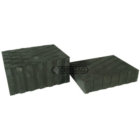 Tampon en caoutchouc pour ponts élévateurs et crics. Dimensions : 160 x 120 x 75 mm. 20478 | NewgardenAgri.com