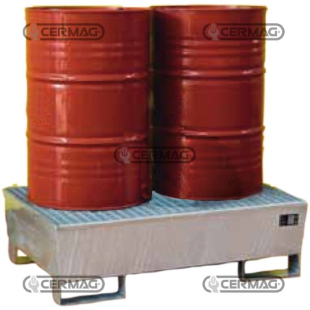 DEPÓSITO DE RECOGIDA Y ALMACENAMIENTO PARA 2 TAMBORES DE 180-220 LITROS 20687 | NewgardenAgri.com