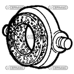 Bague en graphite, taille 15044, fabriquée en Italie | NewgardenAgri.com
