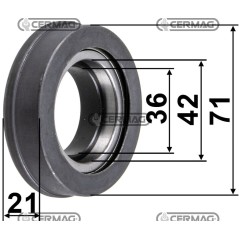 Axiallager Abmessungen 36-42x71x21 mm 15055