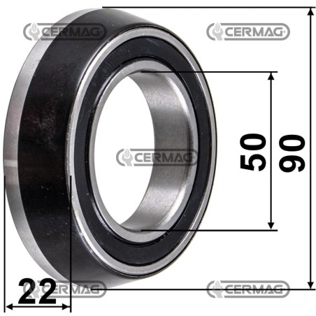 Cuscinetto reggispinta - Cambio Dimensioni 50x90x22 mm 15280 MadeinItaly