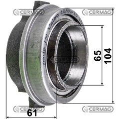 Manicotto con cuscinetto reggispinta Dimensioni 65x104x61 mm 15753 VALEO