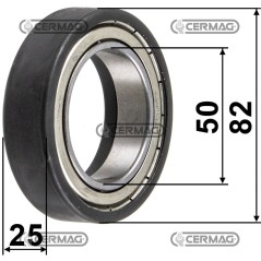 Axiallager - Getriebeabmessungen 50x82x26 mm 15807