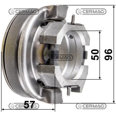 Sleeve with thrust bearing Dimensions 50x96x57 mm 15936 LUK