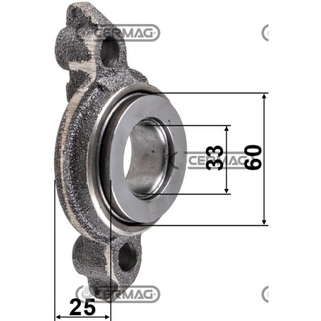 Manicotto con cuscinetto reggispinta Dimensioni 33.5x136x44 mm 16046