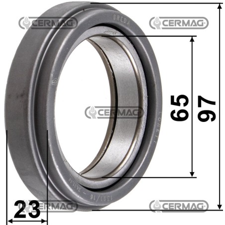 Axiallager Abmessungen 65x97x23 mm 16051 LUK