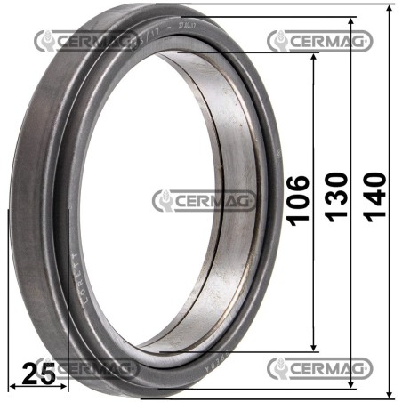 Cuscinetto reggispinta distacco frizione Dimensioni 106x140x25 mm 16052 LUK