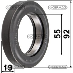Cuscinetto reggispinta distacco frizione Dimensioni 55x92x18.5 mm 16053