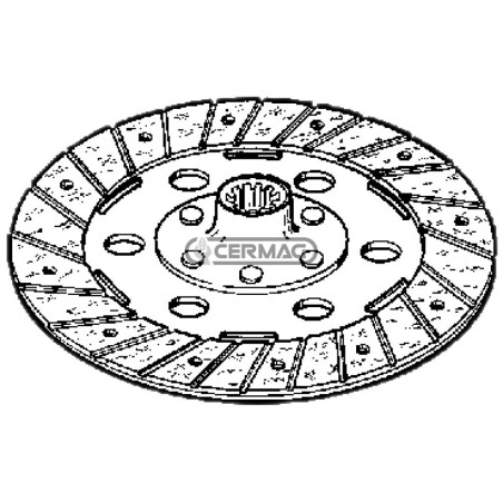 Disco frizione PDF rigido Diametro 250 mm Profilo 22x18x6 - Z.6 15181 | NewgardenAgri.com