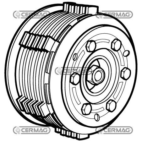 Serie dischi per frizione multidisco Diametro 93 mm 15653 | NewgardenAgri.com
