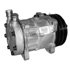Compresor SANDEN para gas R134. Voltaje: 24 V. Polea: 2 x 125 mm. 05283 | NewgardenAgri.com