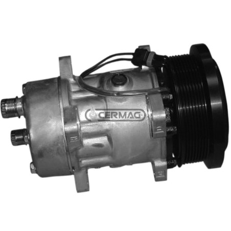 Compresor SANDEN para gas R134. Voltaje: 12 V. Polea: 8 x 133 mm. 05297 | NewgardenAgri.com