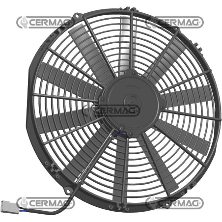 Ventilateur électrique - ASPIRATION Tension 12 V Diamètre 382 mm 05366 | NewgardenAgri.com