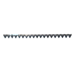 Blade with 19 ridged sections with central attachment for BCS mowing bar Barra Laser series - 59058728T | NewgardenAgri.com