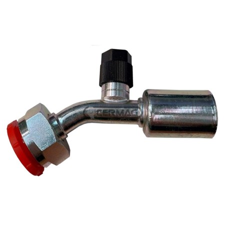 RACCORDO FEMMINA A 45° CON: O.R. - DADO GIREVOLE ROTOLOCK - VALVOLA ALTA E BASSA PRESSIONE PER R134 05193 | NewgardenAgri.com