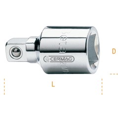 Raccordo con attacco quadro femmina da 1/2" e maschio da 3/8" 70467 BETA | NewgardenAgri.com