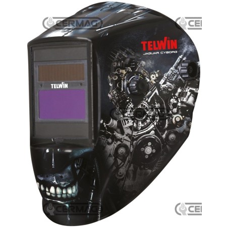 Welding helmet MMA/MIG - MAG/TIG - JAGUAR CYBORG 70555 Telwin | NewgardenAgri.com