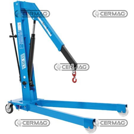 Gru idraulica con carrello pieghevole Portata 1000 kg 70590 | NewgardenAgri.com