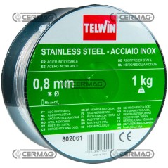 Bobina 1 kg di filo acciaio inox Diametro filo 0,8 mm 70515 Telwin | NewgardenAgri.com