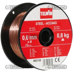 Bobina 0,8 kg di filo acciaio Diametro filo 0,6 mm 70518 Telwin | NewgardenAgri.com