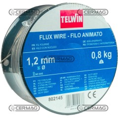 Bobina de alambre con núcleo de 0,8 kg. Diámetro del alambre: 1,2 mm. 70520 Telwin | NewgardenAgri.com