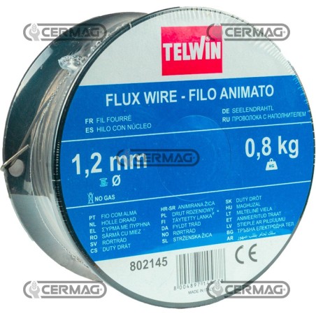 Bobina 0,8 kg di filo animato Diametro filo 1,2 mm 70520 Telwin | NewgardenAgri.com