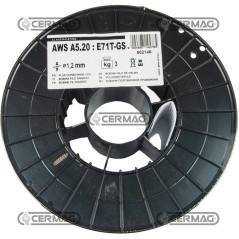 Bobina de 3 kg de alambre con núcleo. Diámetro del alambre: 1,2 mm. 70521 Telwin | NewgardenAgri.com