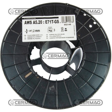Bobina 3 kg di filo animato Diametro filo 1,2 mm 70521 Telwin | NewgardenAgri.com