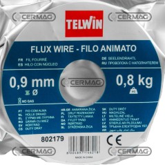 Bobina de alambre con núcleo de 0,8 kg. Diámetro del alambre: 0,9 mm. 70522 Telwin | NewgardenAgri.com