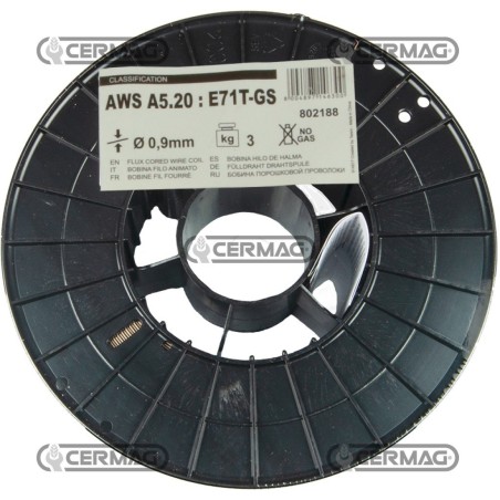Bobina 3 kg di filo animato Diametro filo 0,9 mm 70524 Telwin | NewgardenAgri.com